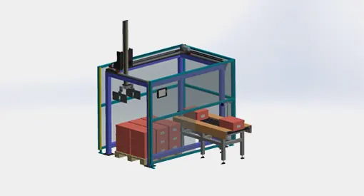 Cartesian Palletizing Robots Drawing